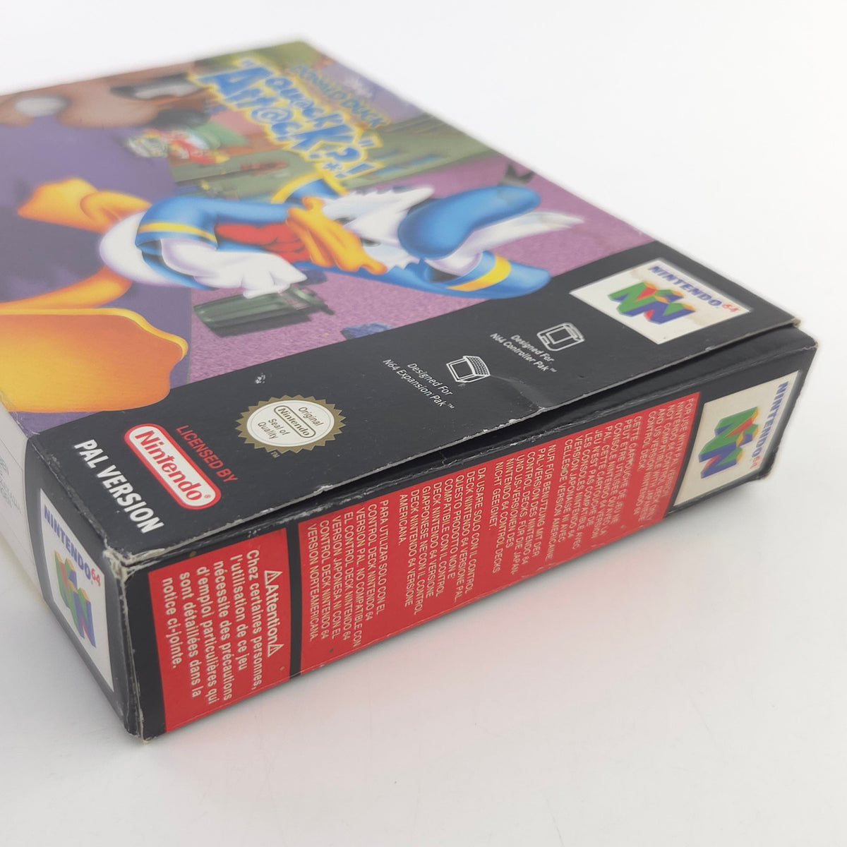 Nintendo 64 Spiel Donald Duck Quack Attack N64 OVP CIB PAL
