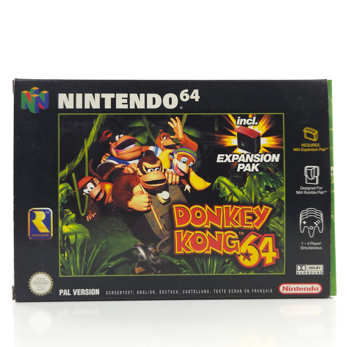 Nintendo 64 Spiel: Donkey Kong 64 - N64 Modul OVP Expansion Pak (PAL DE)