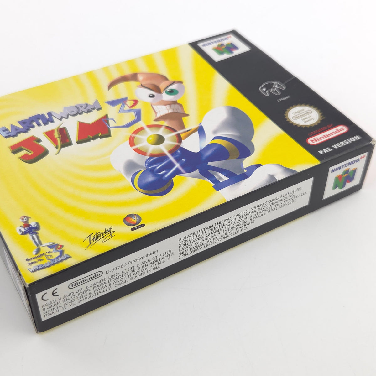 Nintendo 64 Spiel Earthworm Jim 3 N64 OVP CIB PAL EUR Interplay