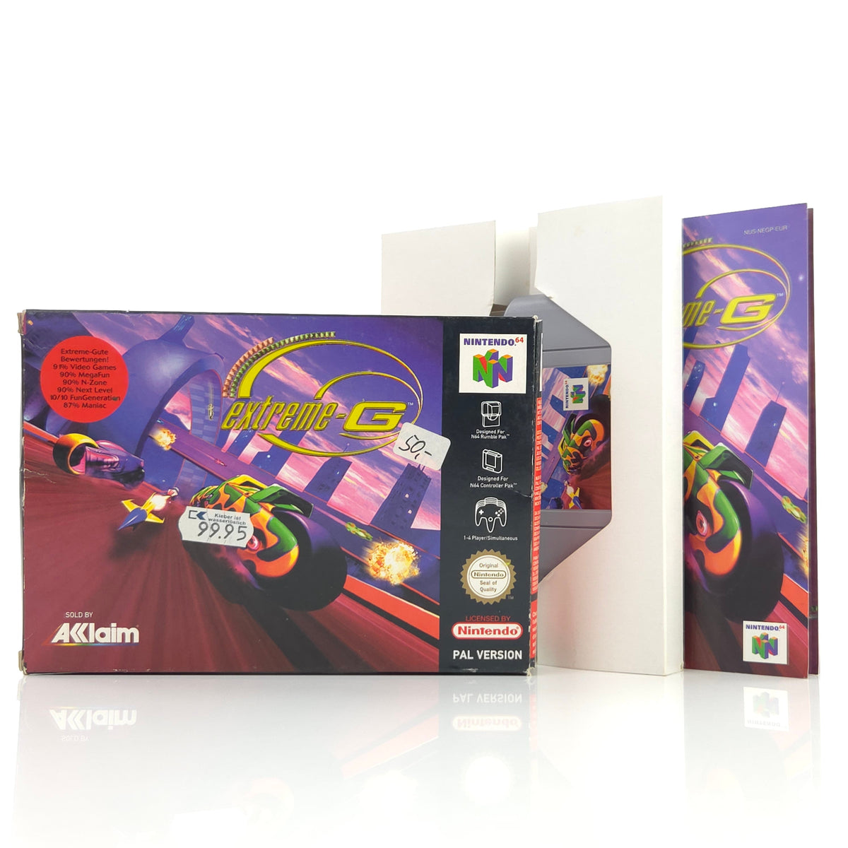 N64 Spiel Extreme G Modul Anleitung OVP PAL EUR ACCLAIM