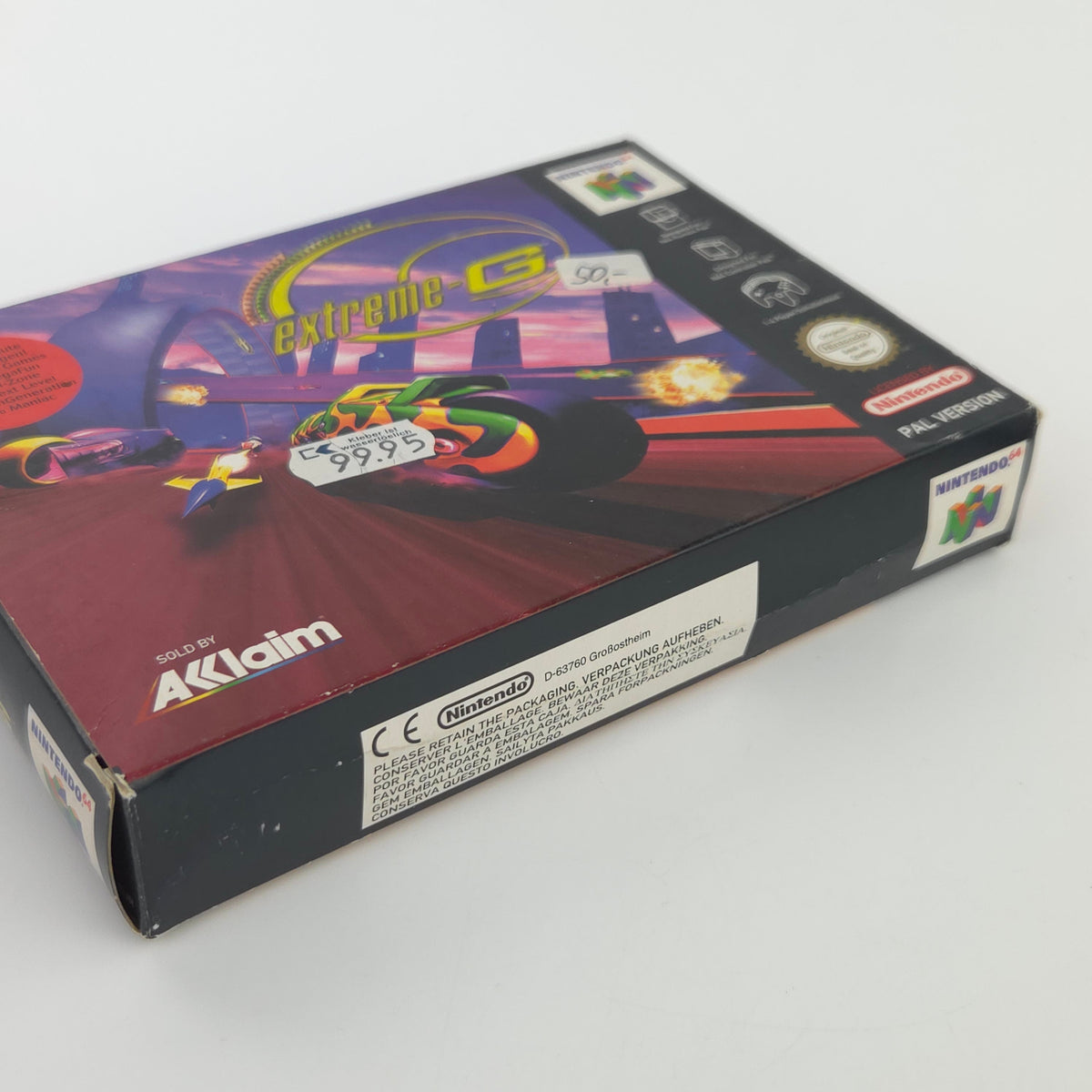 N64 Spiel Extreme G Modul Anleitung OVP PAL EUR ACCLAIM