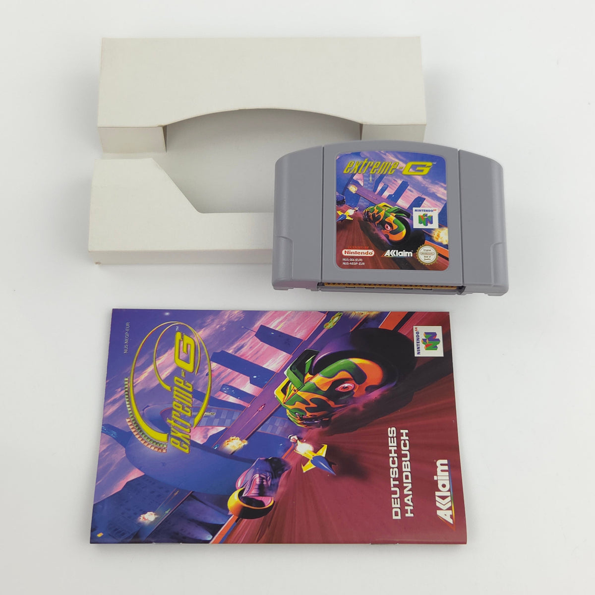 N64 Spiel Extreme G Modul Anleitung OVP PAL EUR ACCLAIM