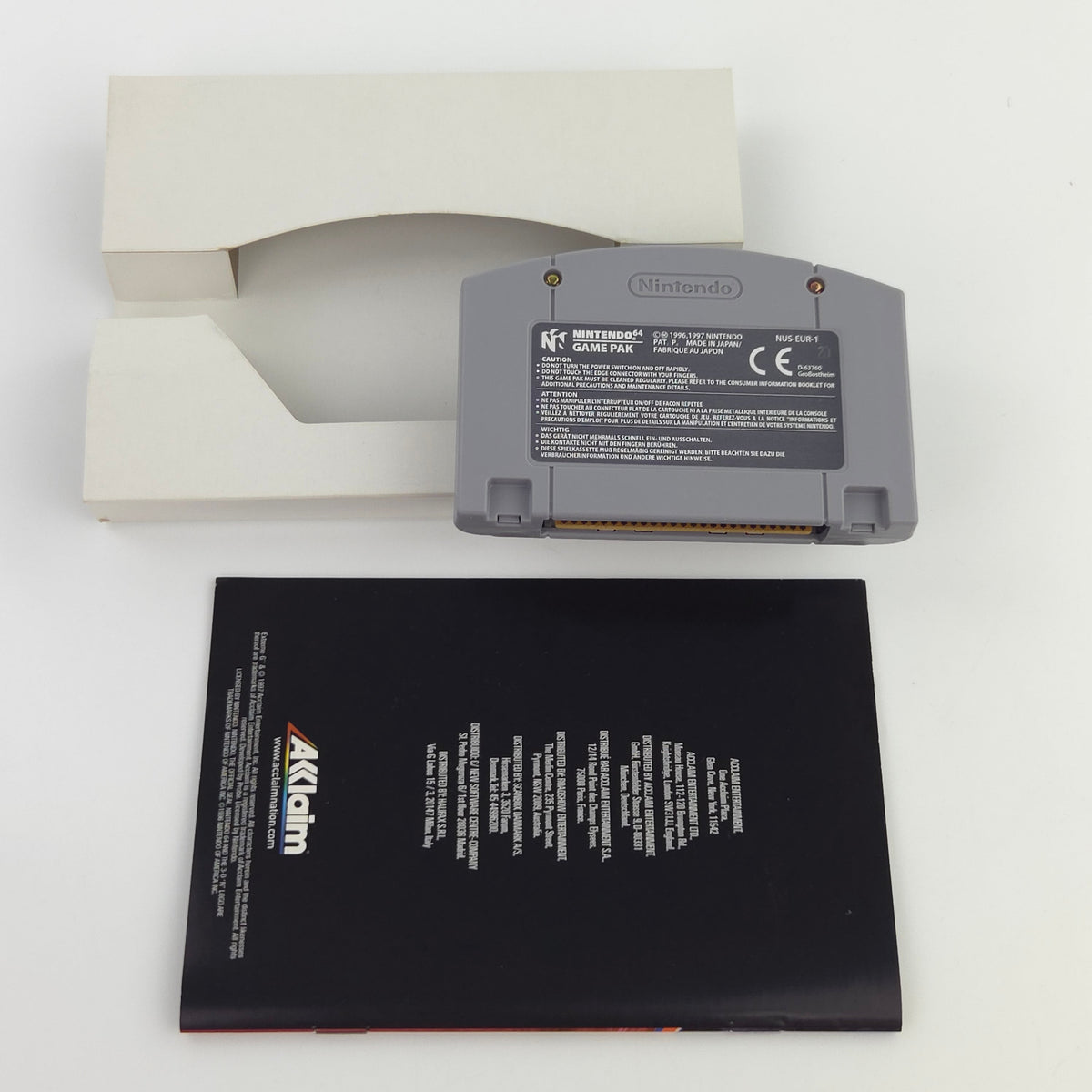 N64 Spiel Extreme G Modul Anleitung OVP PAL EUR ACCLAIM