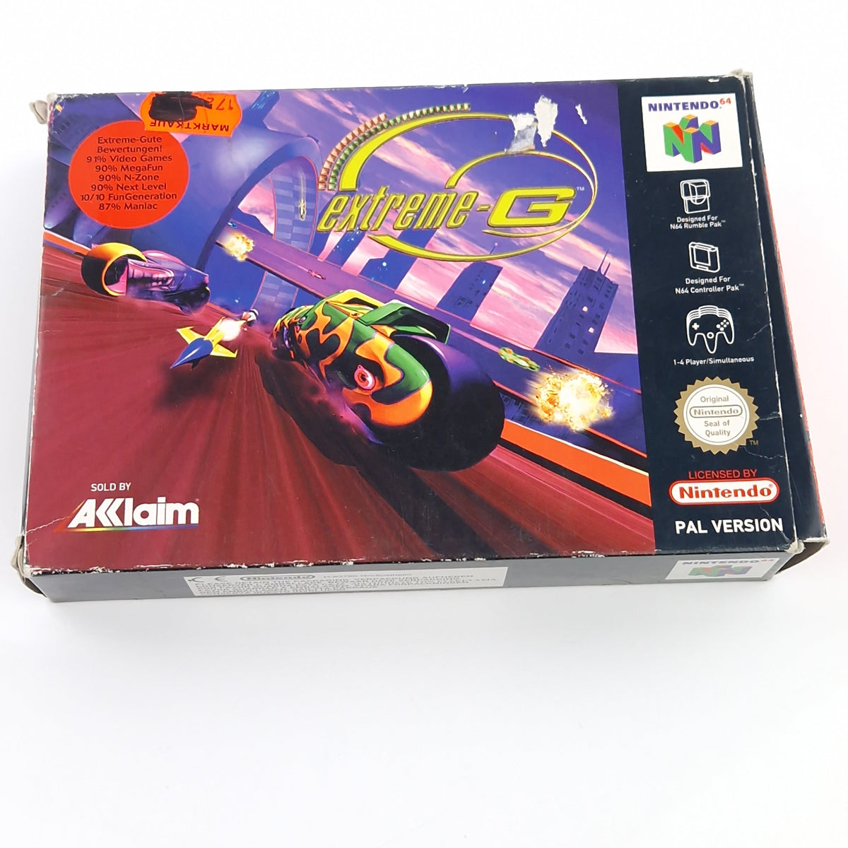 Nintendo 64 Spiel – Extreme-G OVP Anleitung N64 PAL EUR