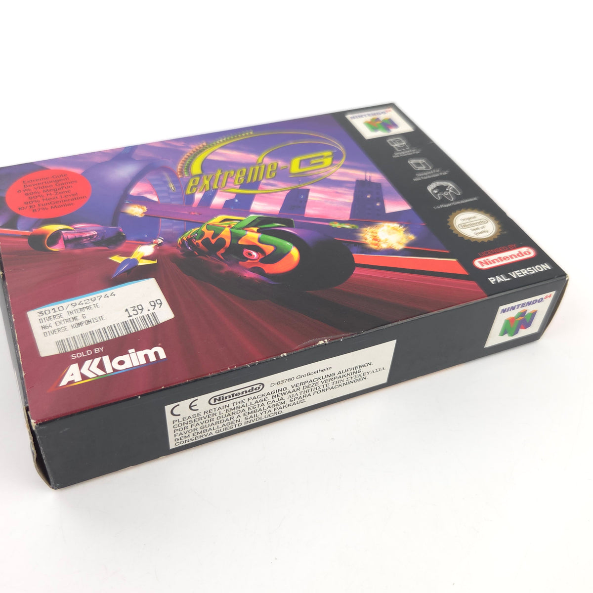 Nintendo 64 Spiel Extreme G OVP PAL