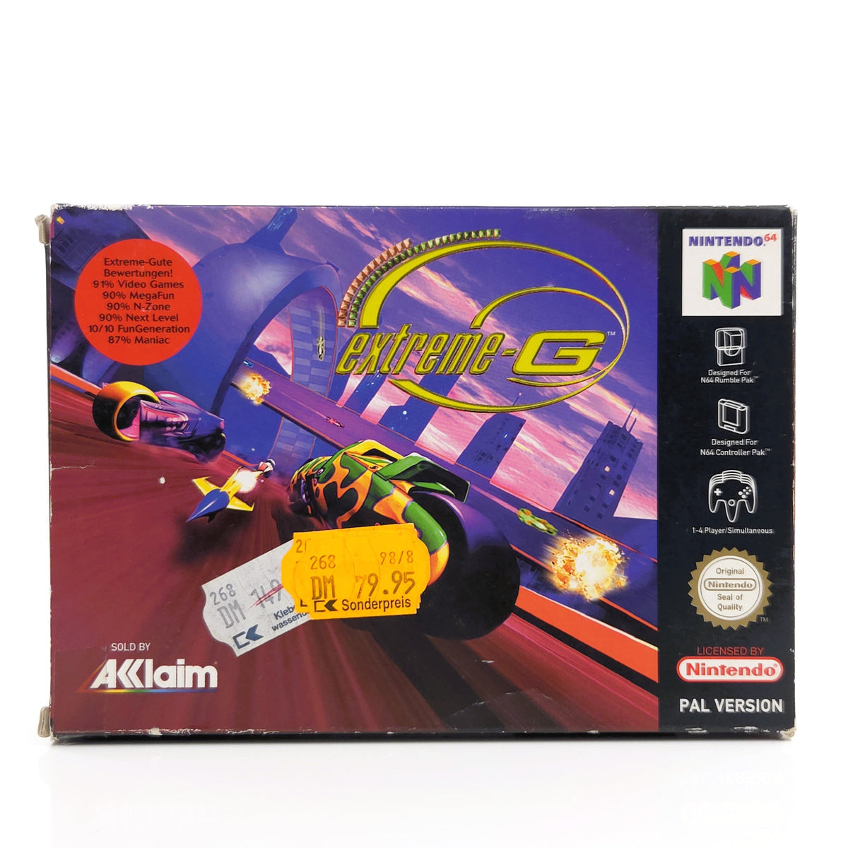 Nintendo 64 Spiel – Extreme-G (N64 OVP PAL)