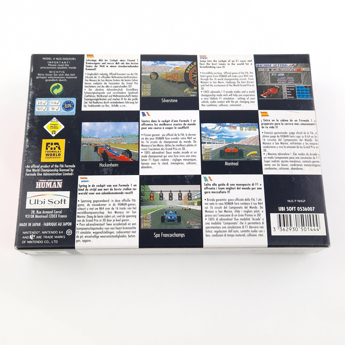 Nintendo 64 Spiel – F1 Pole Position Modul OVP PAL