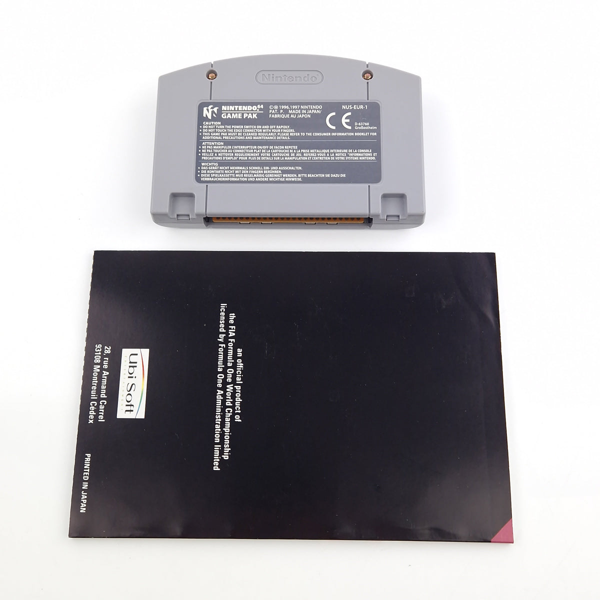 Nintendo 64 Spiel – F1 Pole Position Modul OVP PAL