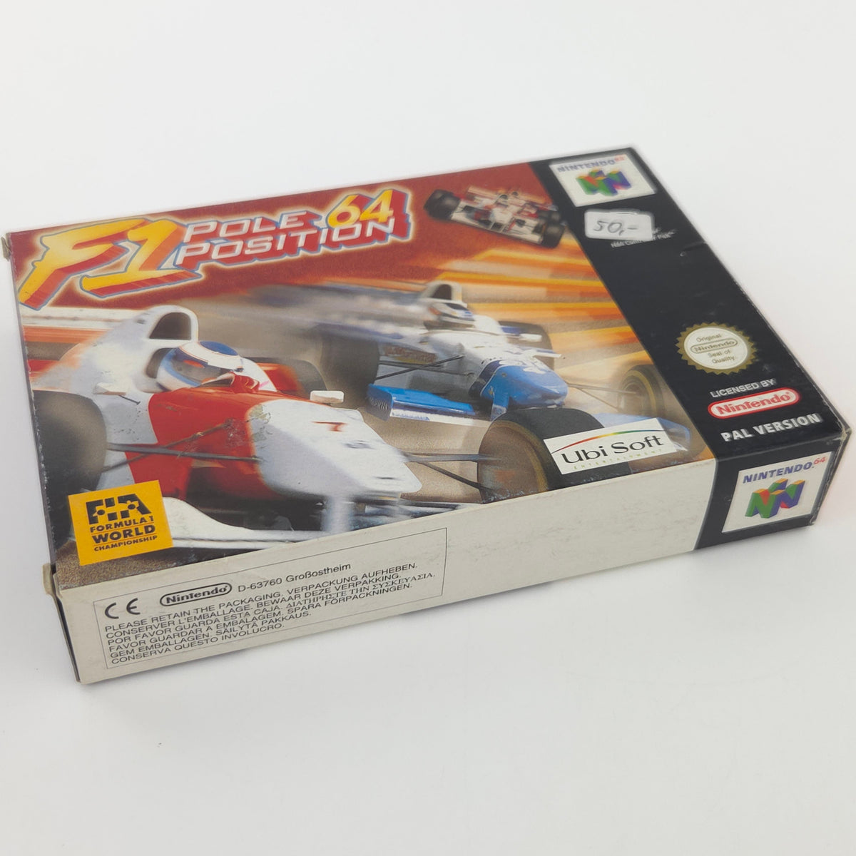 Nintendo 64 Spiel F1 Pole Position 64 Modul Anleitung OVP