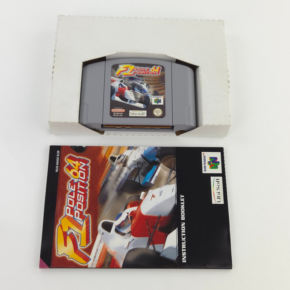 Nintendo 64 Spiel F1 Pole Position 64 Modul Anleitung OVP