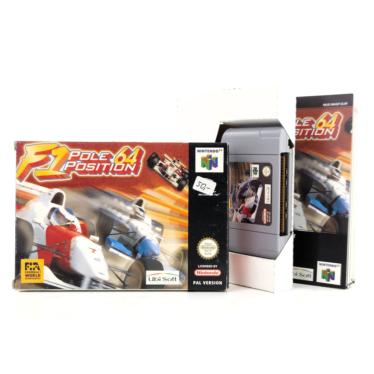 Nintendo 64 Spiel F1 Pole Position 64 Modul Anleitung OVP