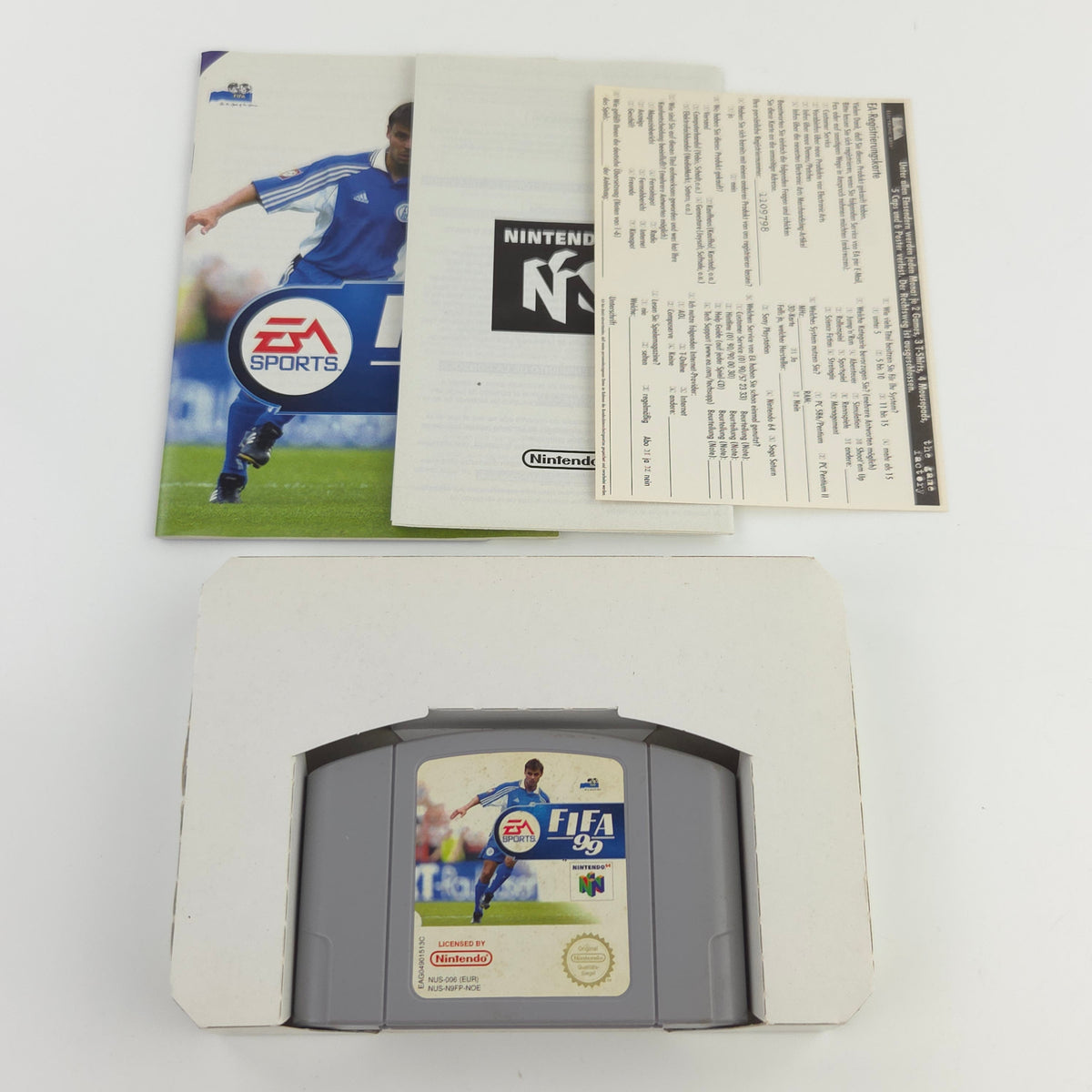 Nintendo 64 Spiel FIFA 99 N64 Modul Anleitung OVP PAL DE