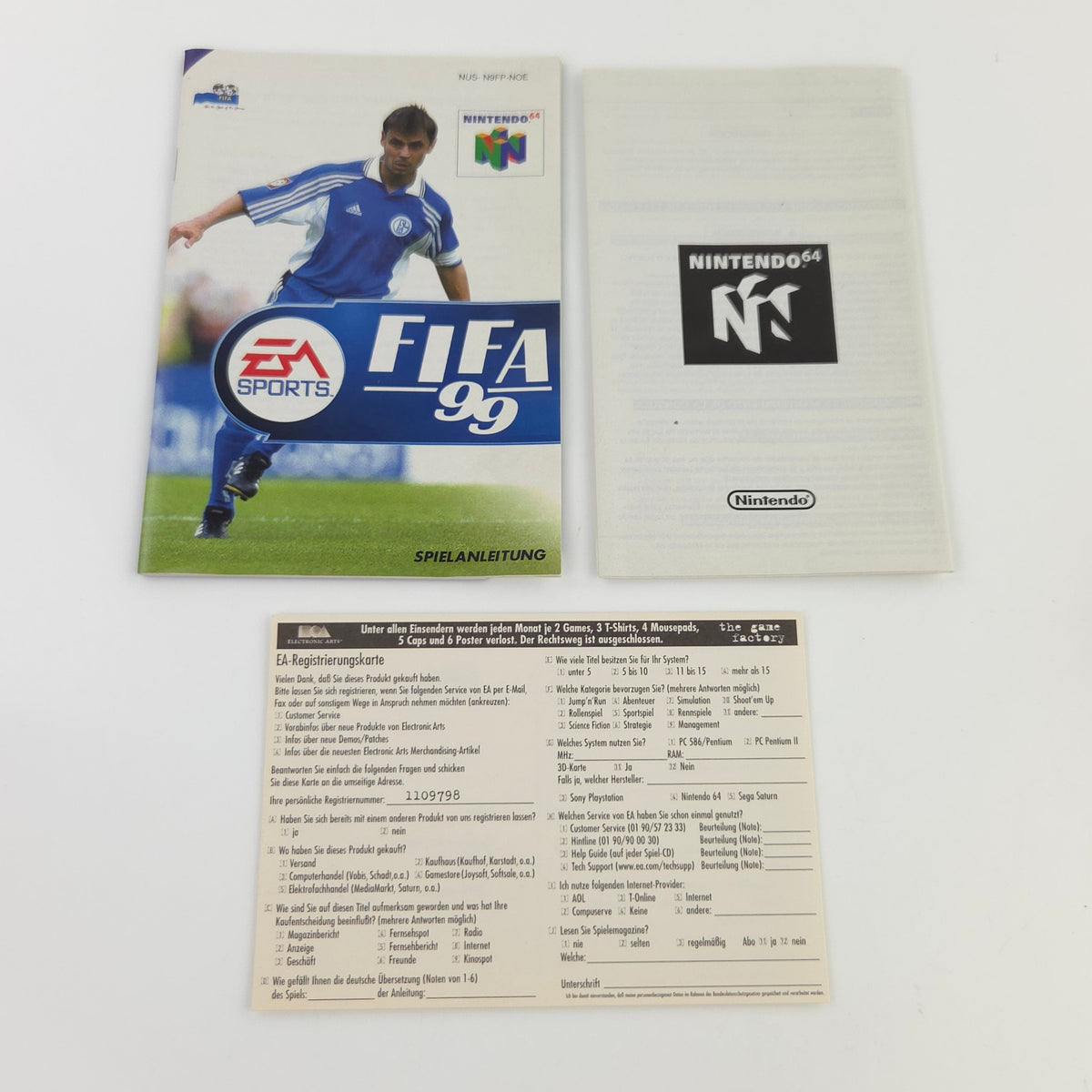 Nintendo 64 Spiel FIFA 99 N64 Modul Anleitung OVP PAL DE
