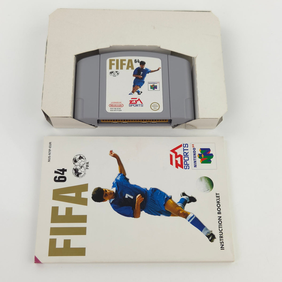 Nintendo 64 Spiel FIFA 64 Modul Anleitung OVP PAL EUR