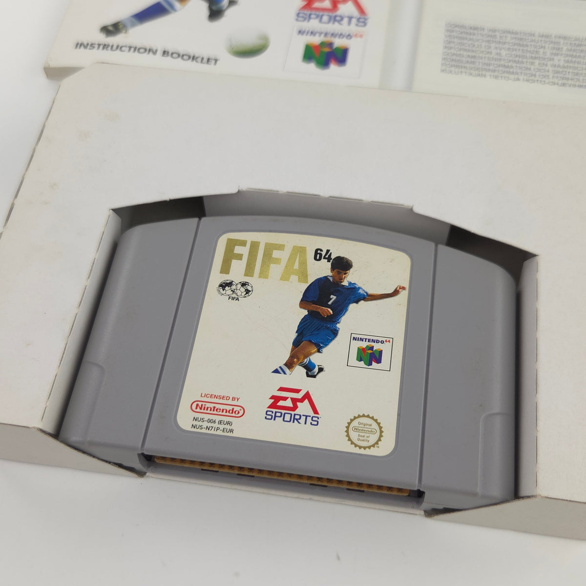 Nintendo 64 Spiel FIFA 64 N64 Modul OVP PAL EUR Fußball