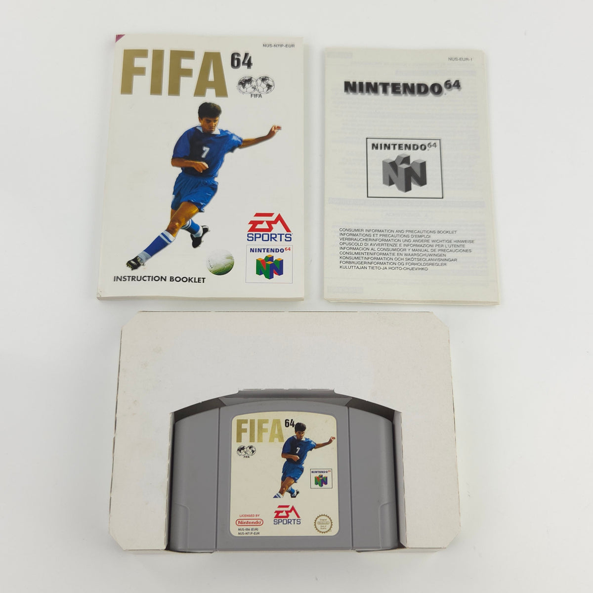 Nintendo 64 Spiel FIFA 64 N64 Modul OVP PAL EUR Fußball