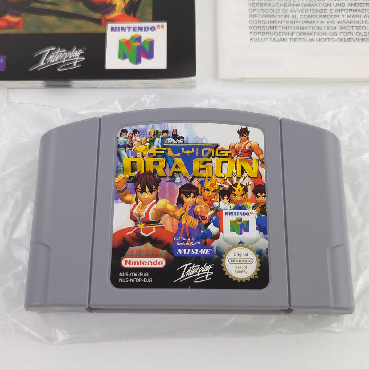 Nintendo 64 Spiel Flying Dragon N64 OVP CIB PAL Natsume