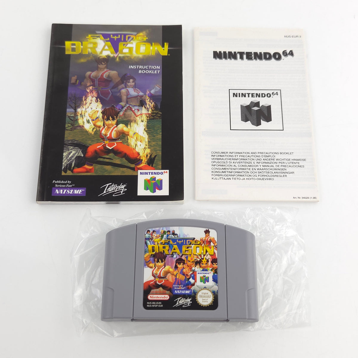 Nintendo 64 Spiel Flying Dragon N64 OVP CIB PAL Natsume