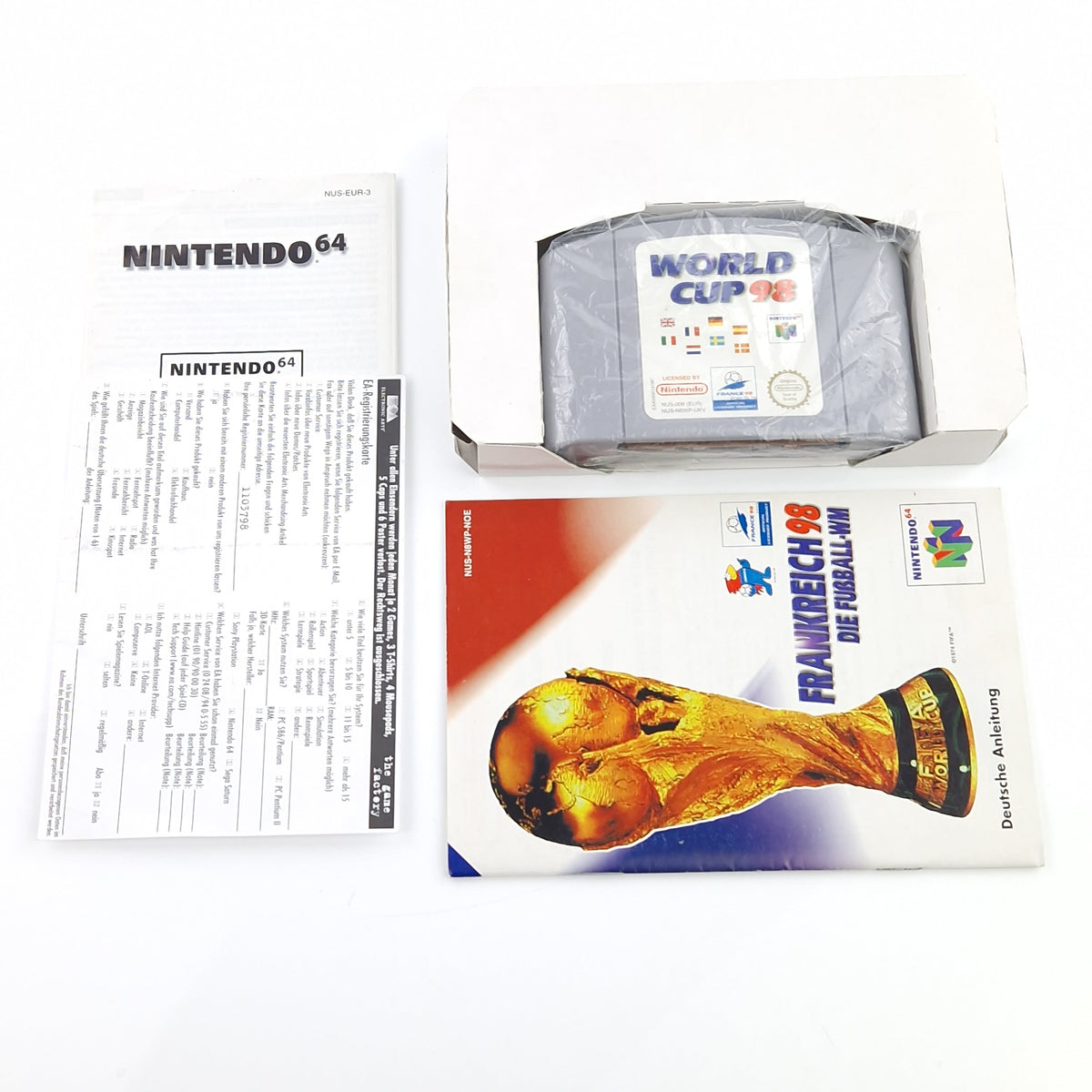 Nintendo 64 Spiel – Frankreich 98 Die Fußball WM (N64 PAL)