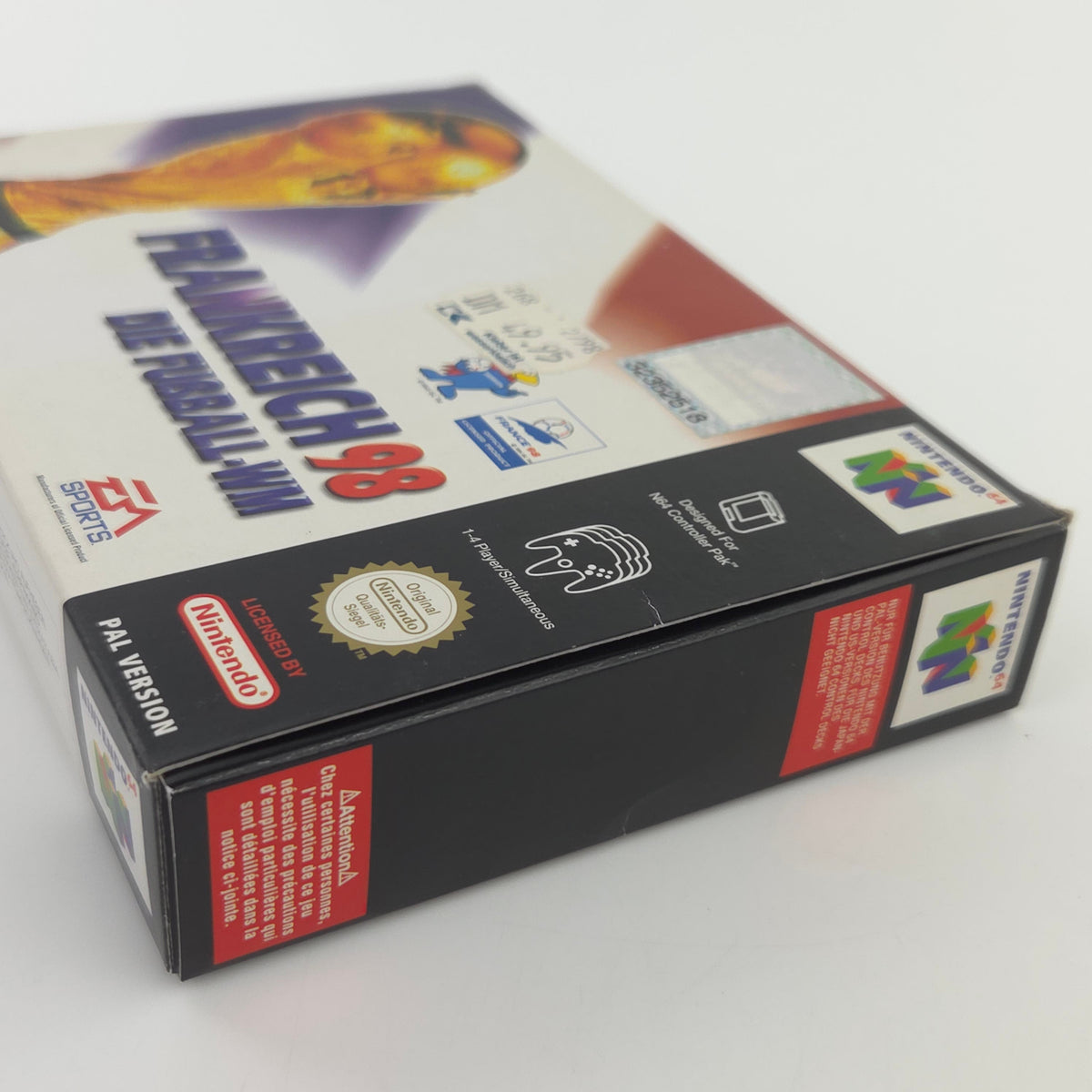 N64 Spiel Frankreich 98 Die Fußball WM Modul Anleitung OVP