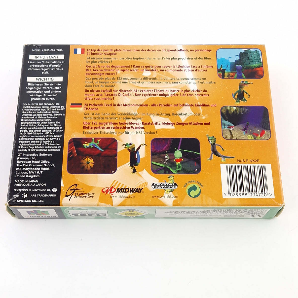 Nintendo 64 Spiel – GEX 64 Enter the Gecko (N64 PAL OVP)