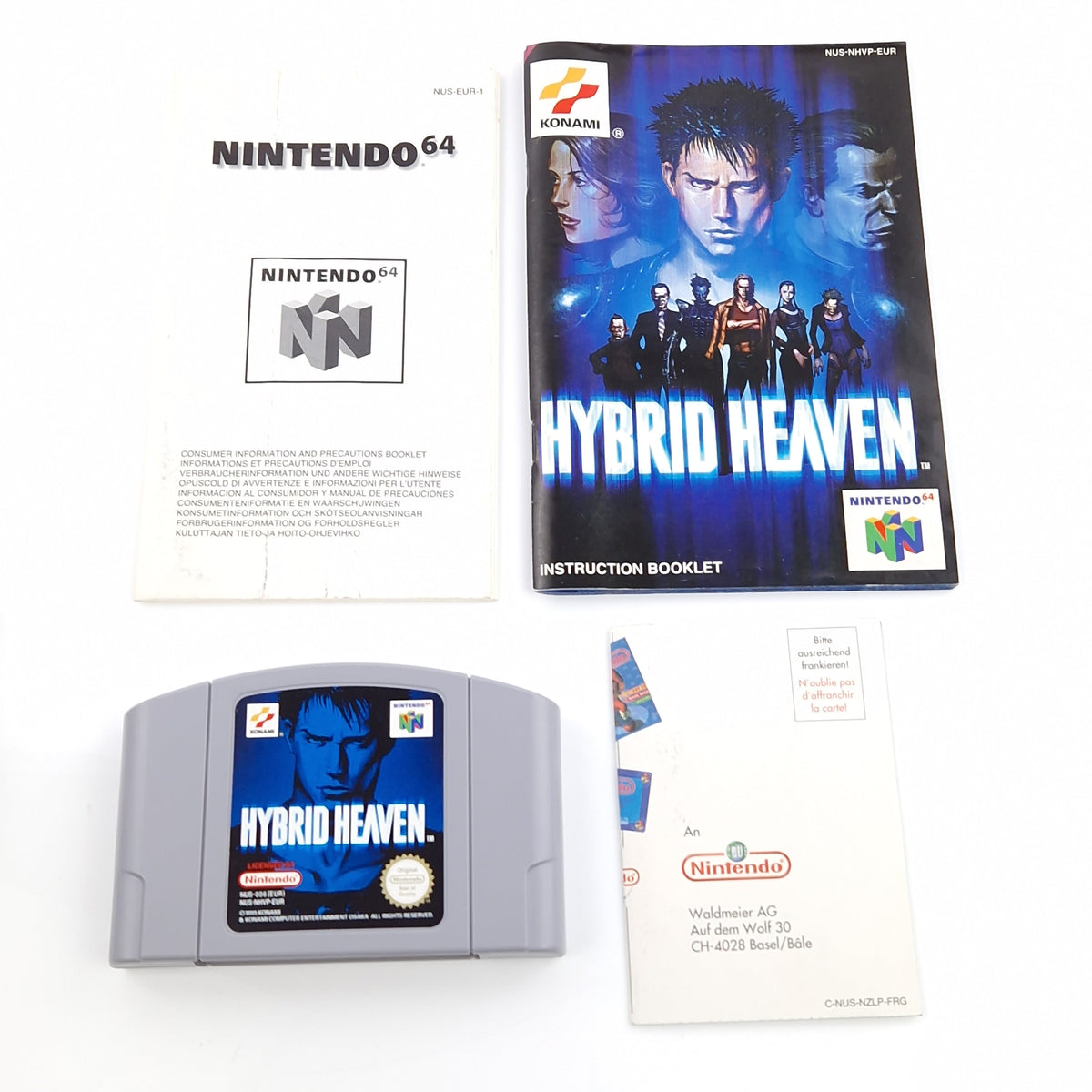 Nintendo 64 Spiel – Hybrid Heaven Modul OVP PAL EUR
