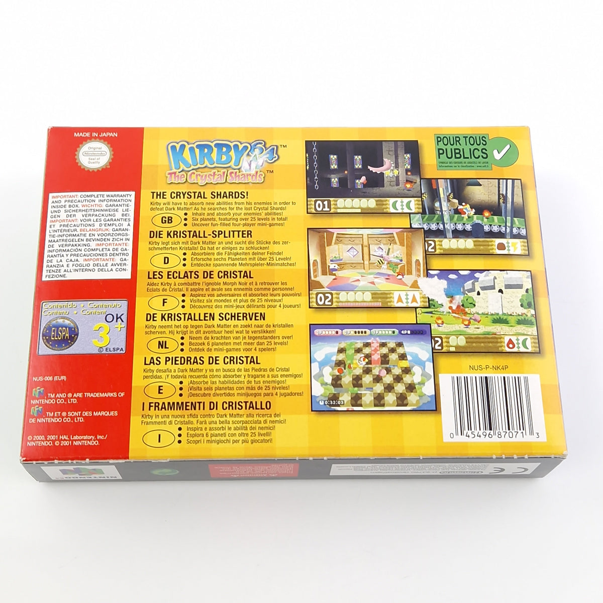 Nintendo 64 Spiel – Kirby The Crystal Shards N64 PAL OVP