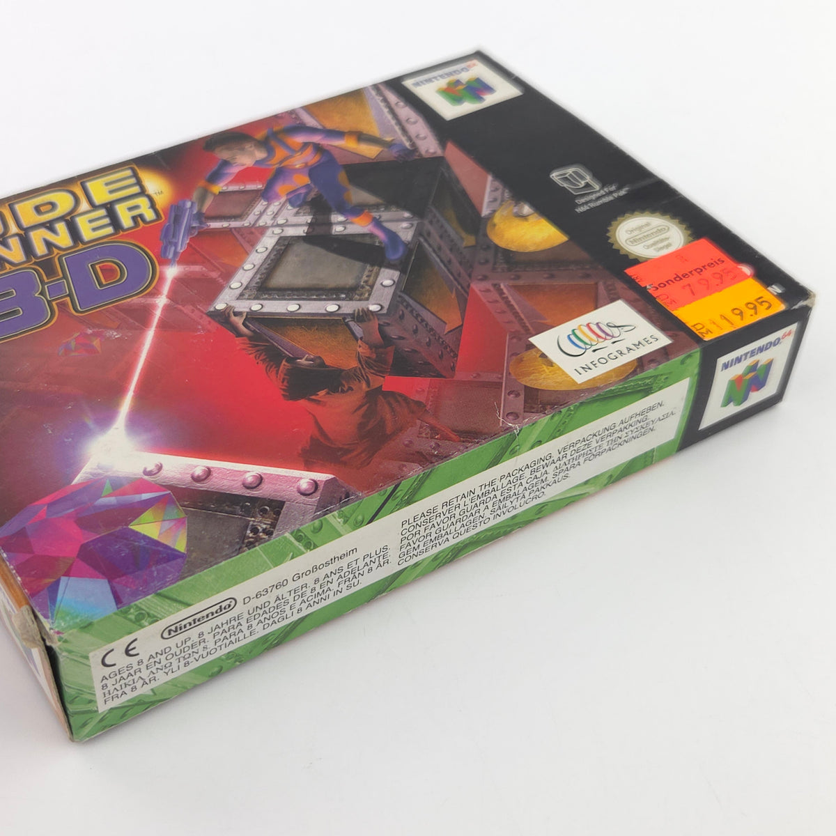 Nintendo 64 Spiel Lode Runner 3D N64 OVP CIB PAL NOE