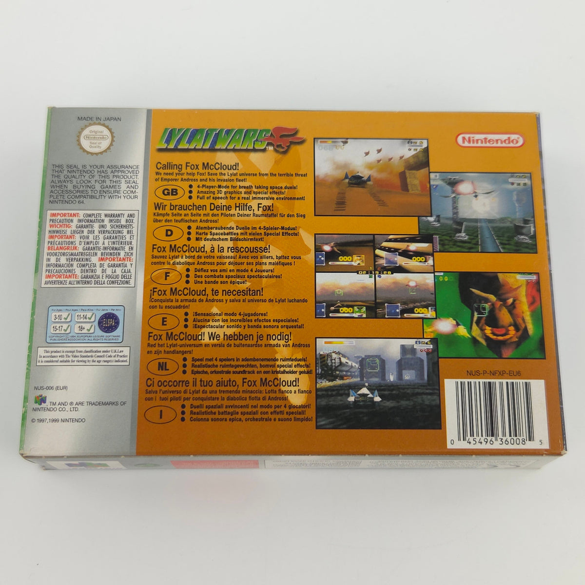 Nintendo 64 Spiel Lylatwars Players Choice N64 OVP PAL