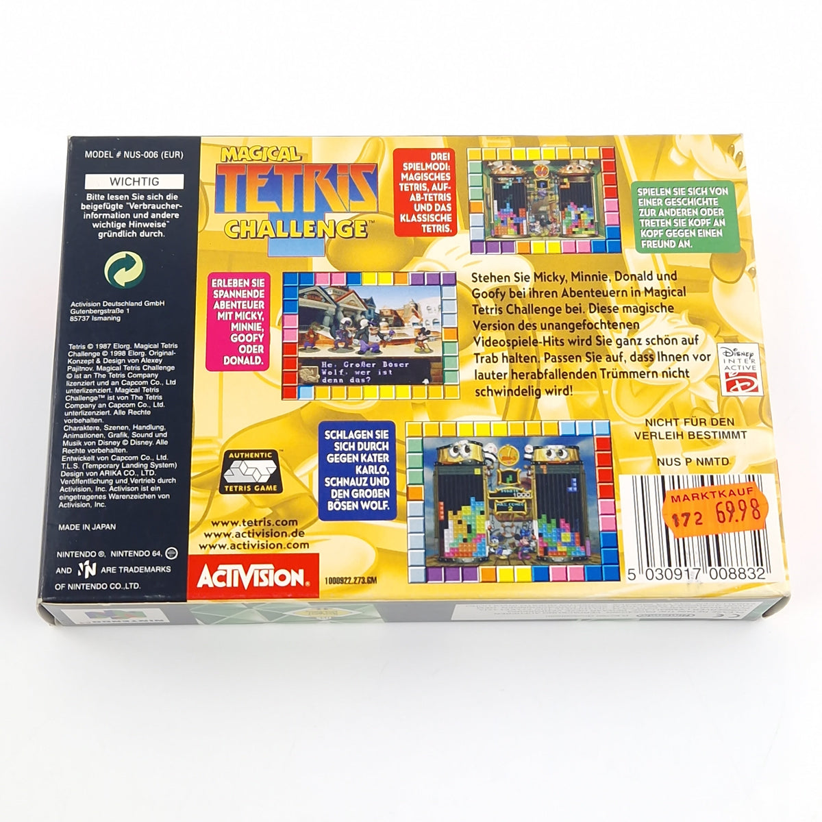 Nintendo 64 Spiel – Magical Tetris Challenge (N64 PAL OVP)