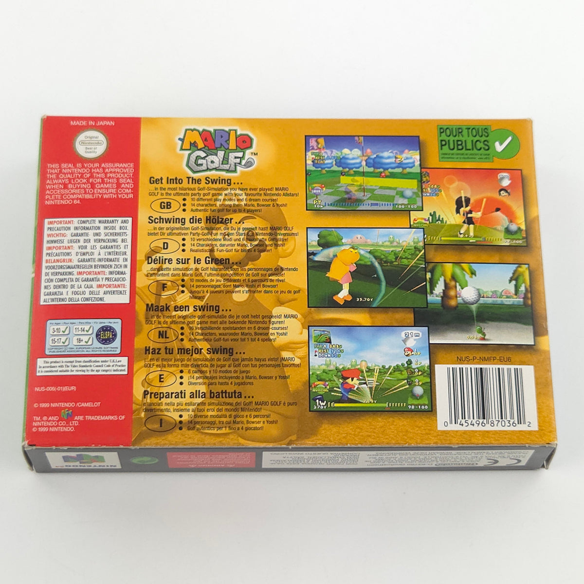 Nintendo 64 Spiel Mario Golf OVP