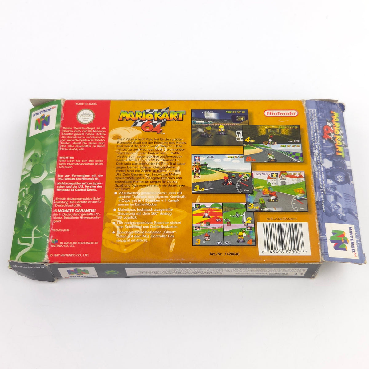 Nintendo 64 Spiel – Mario Kart 64 (OVP PAL)