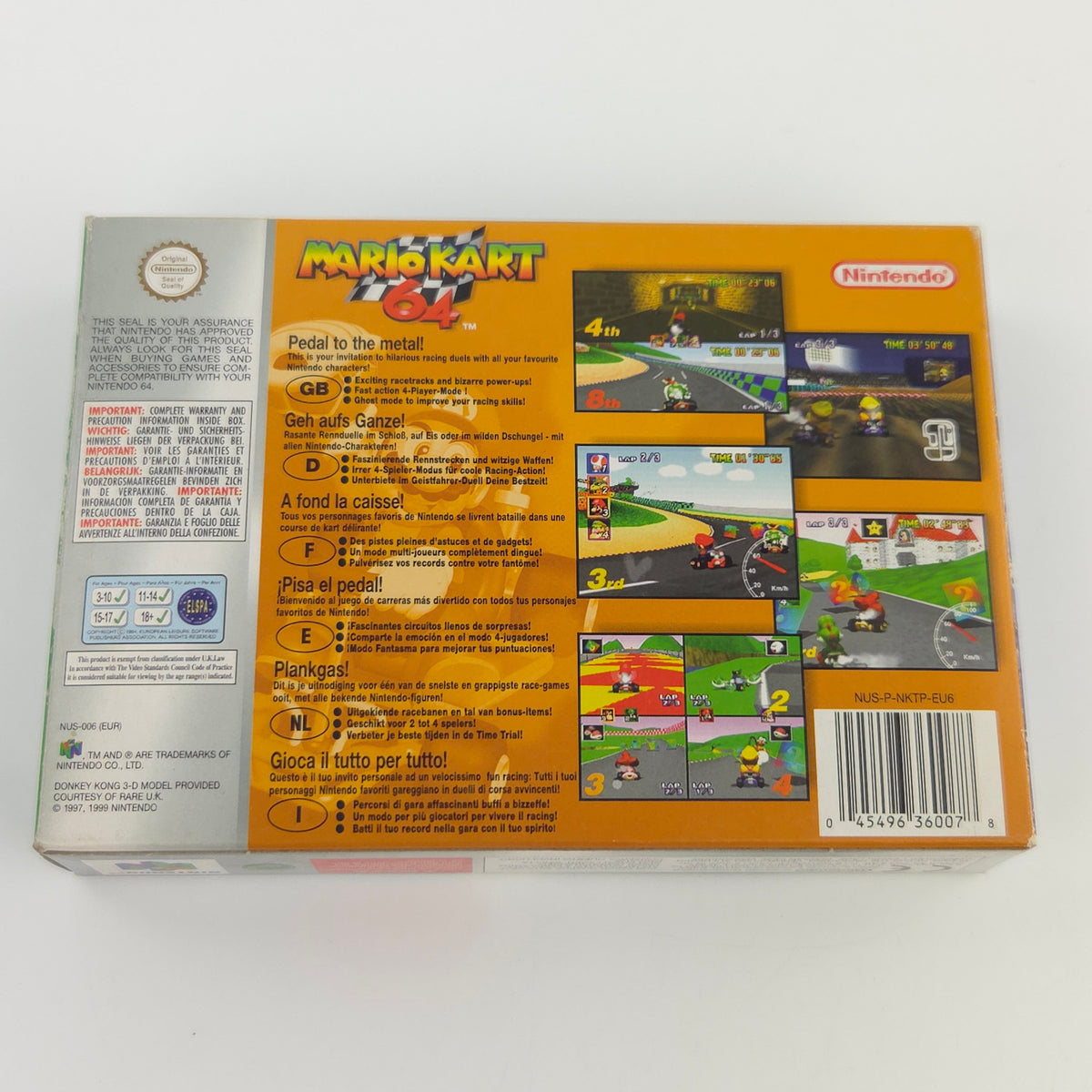 Nintendo 64 Spiel Mario Kart 64 Players Choice OVP PAL