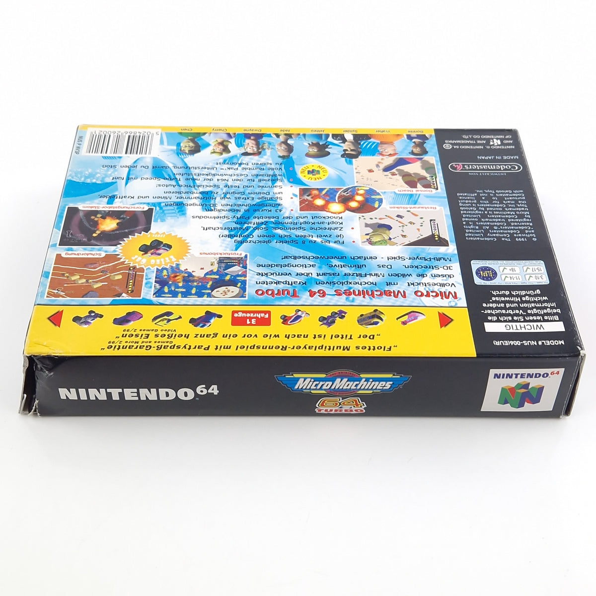Nintendo 64 Spiel – Micro Machines 64 Turbo N64 PAL OVP