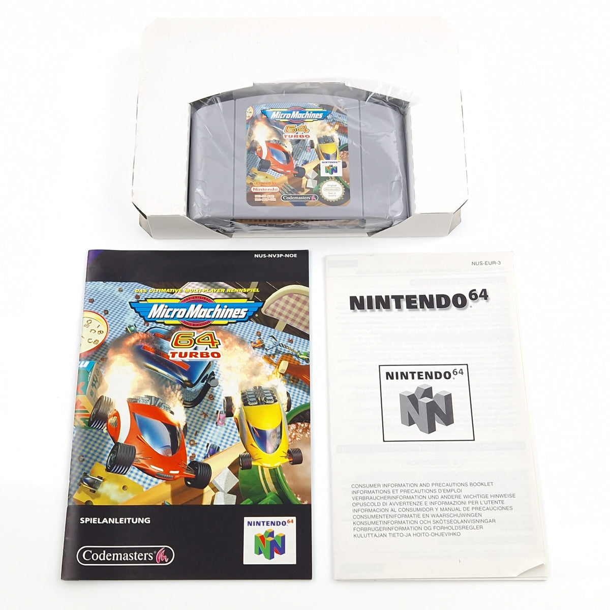 Nintendo 64 Spiel – Micro Machines 64 Turbo N64 PAL OVP