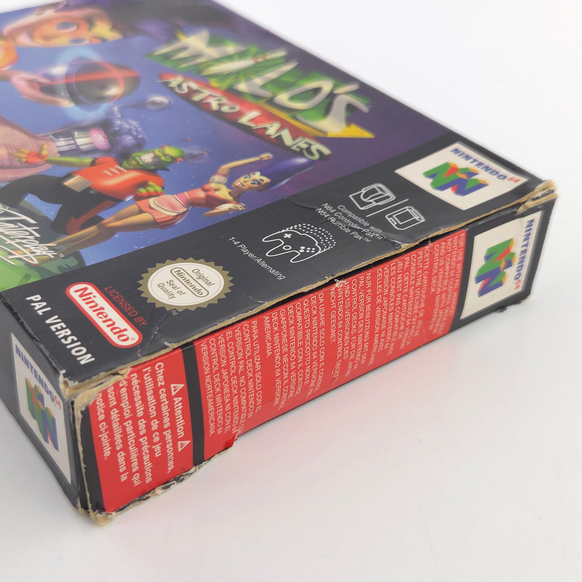 Nintendo 64 Spiel Milo´s Astro Lanes N64 OVP CIB PAL EUR