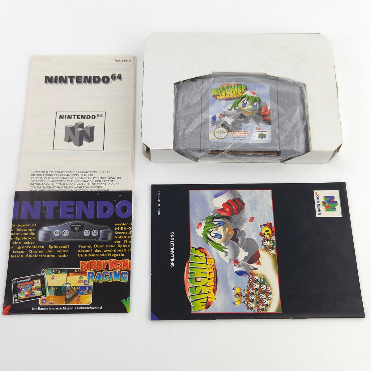 Nintendo 64 Spiel Mischief Makers N64 OVP CIB PAL EUR