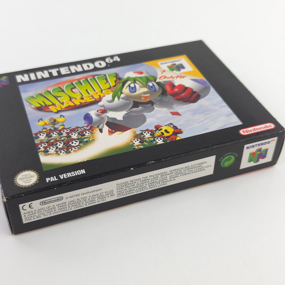 Nintendo 64 Spiel Mischief Makers N64 OVP CIB PAL EUR