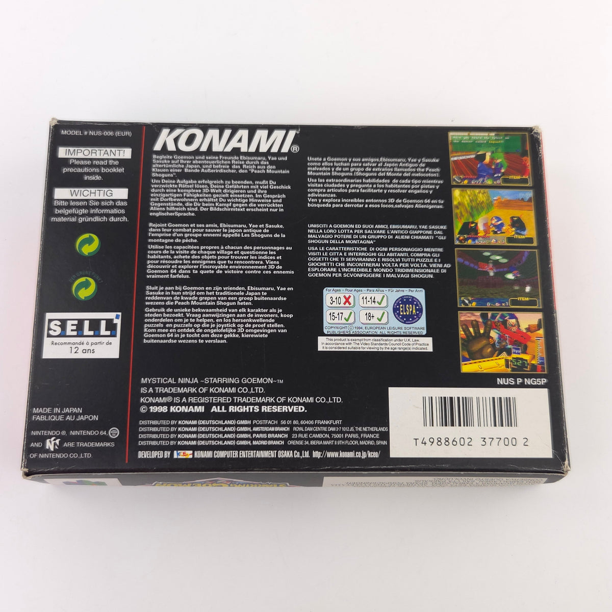 Nintendo 64 Spiel – Mystical Ninja Goemon (OVP PAL)