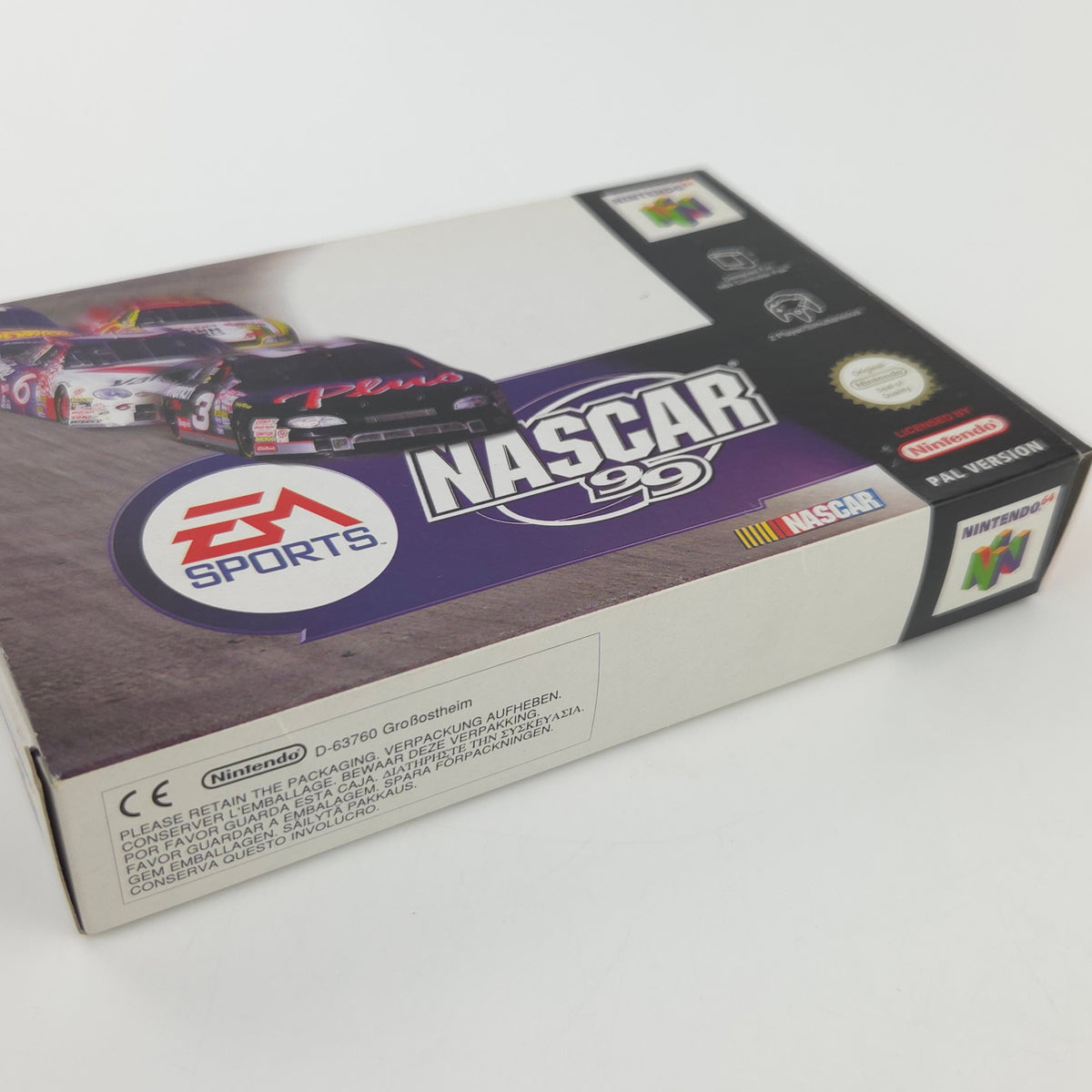 Nintendo 64 Spiel Nascar 99 N64 Modul Anleitung OVP PAL
