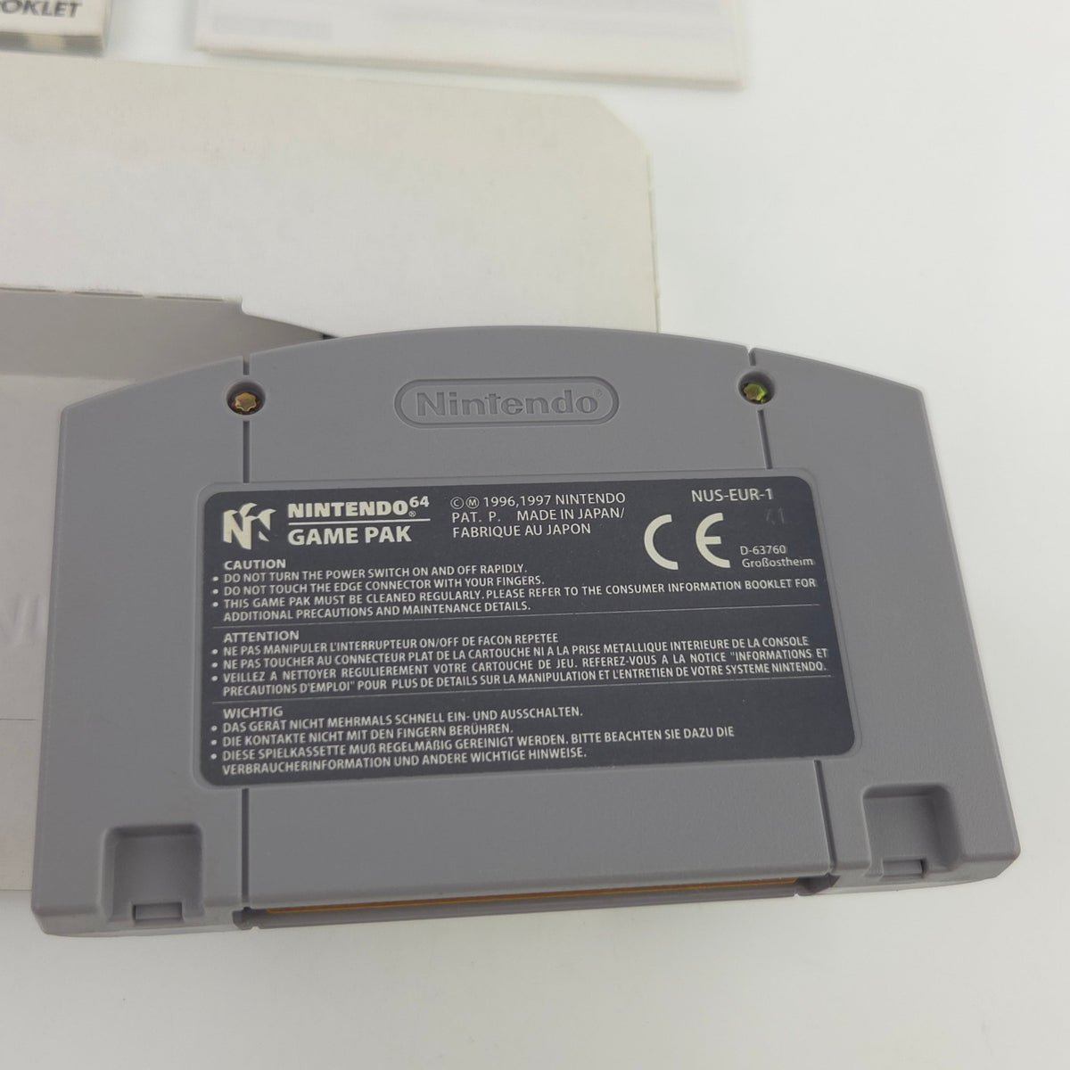 Nintendo 64 Spiel Nascar 99 N64 Modul Anleitung OVP PAL
