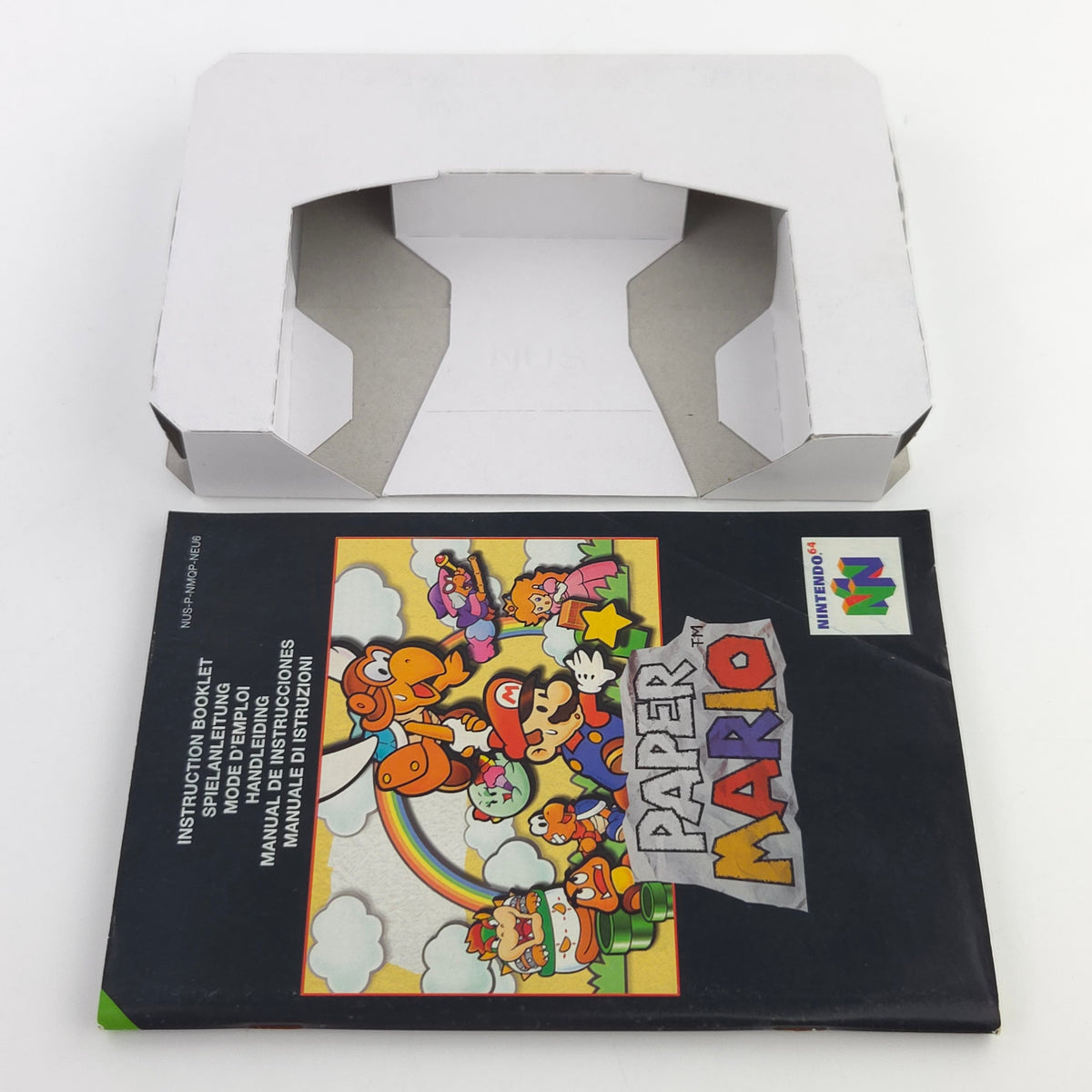 Nintendo 64 Spiel Paper Mario N64 OVP CIB PAL EUR