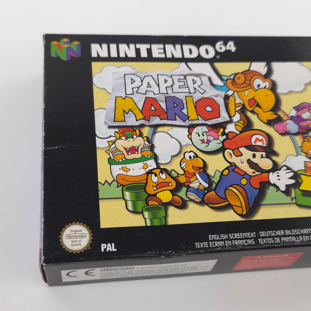 Nintendo 64 Spiel Paper Mario N64 OVP CIB PAL EUR