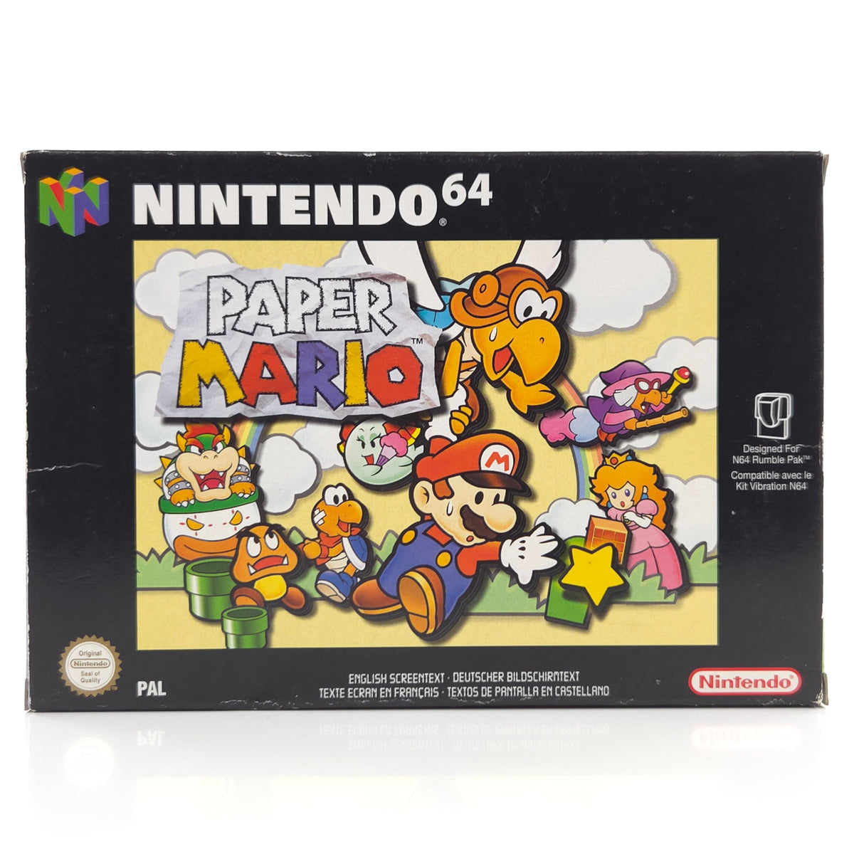 Nintendo 64 Spiel Paper Mario N64 OVP CIB PAL EUR