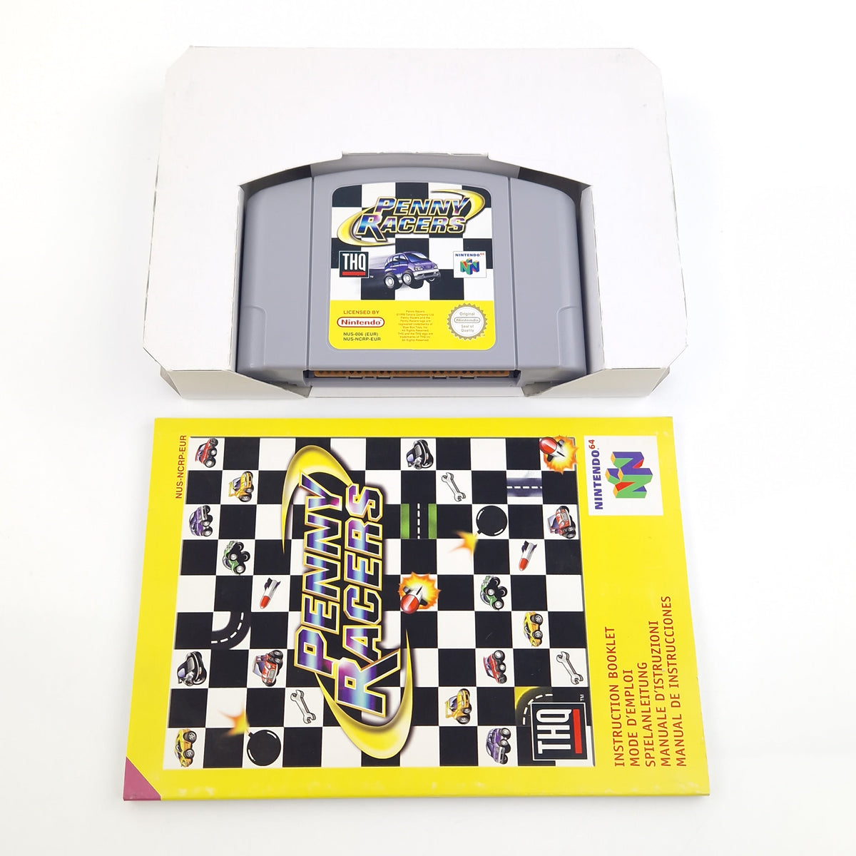 Nintendo 64 Spiel – Penny Racers Modul OVP Anleitung PAL
