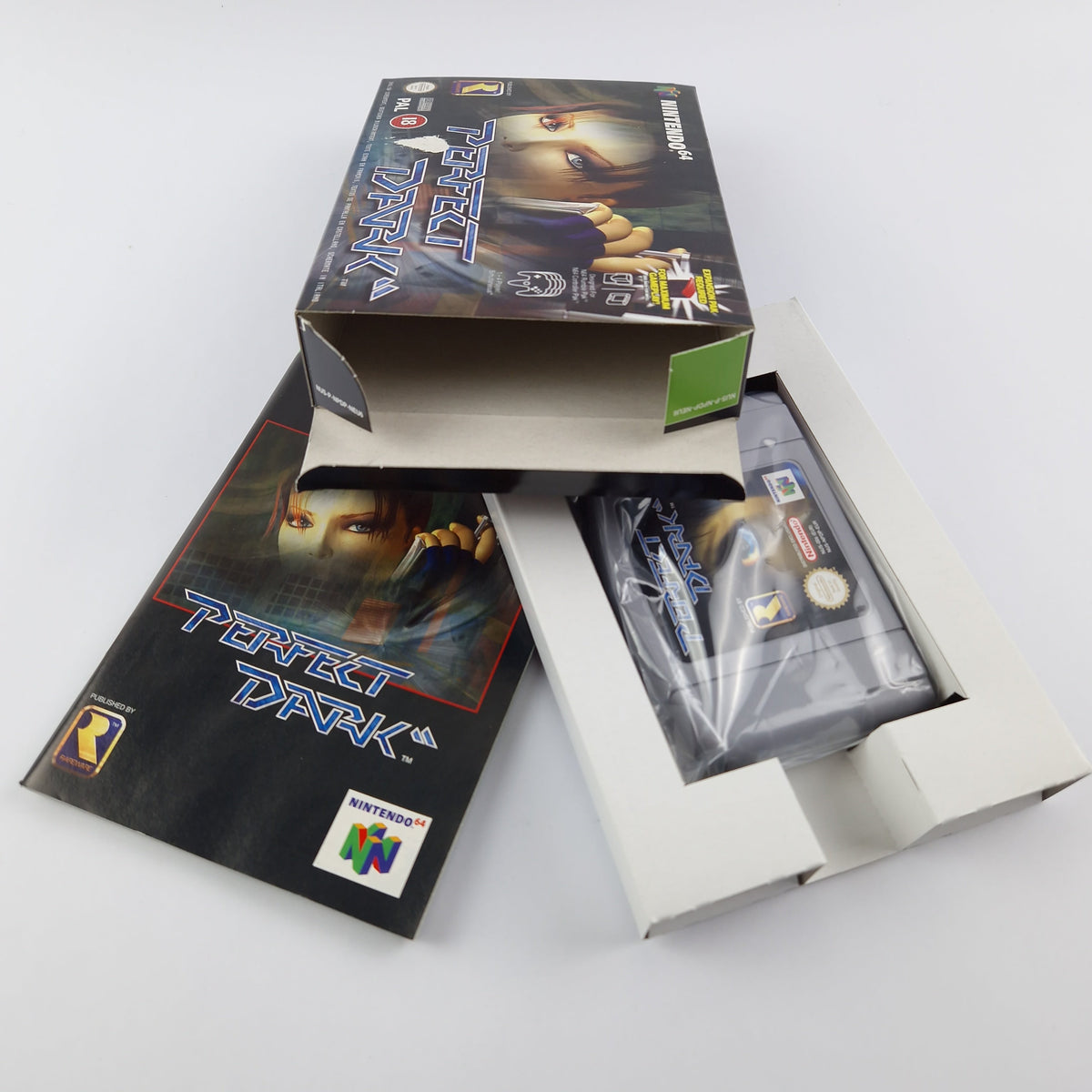 Nintendo 64 Spiel – Perfect Dark OVP Anleitung Modul PAL