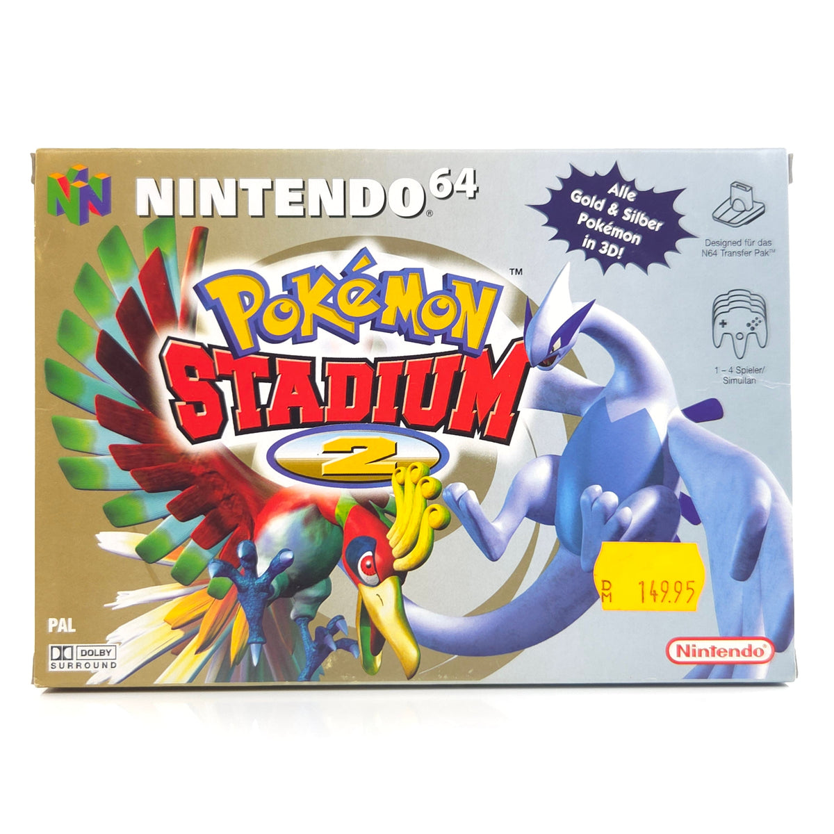 Nintendo 64 Spiel Pokemon Stadium 2 N64 OVP CIB PAL NOE