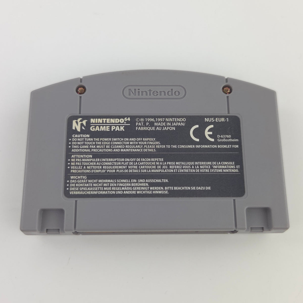 Nintendo 64 Spiel Pokemon Stadium N64 Modul Anleitung OVP