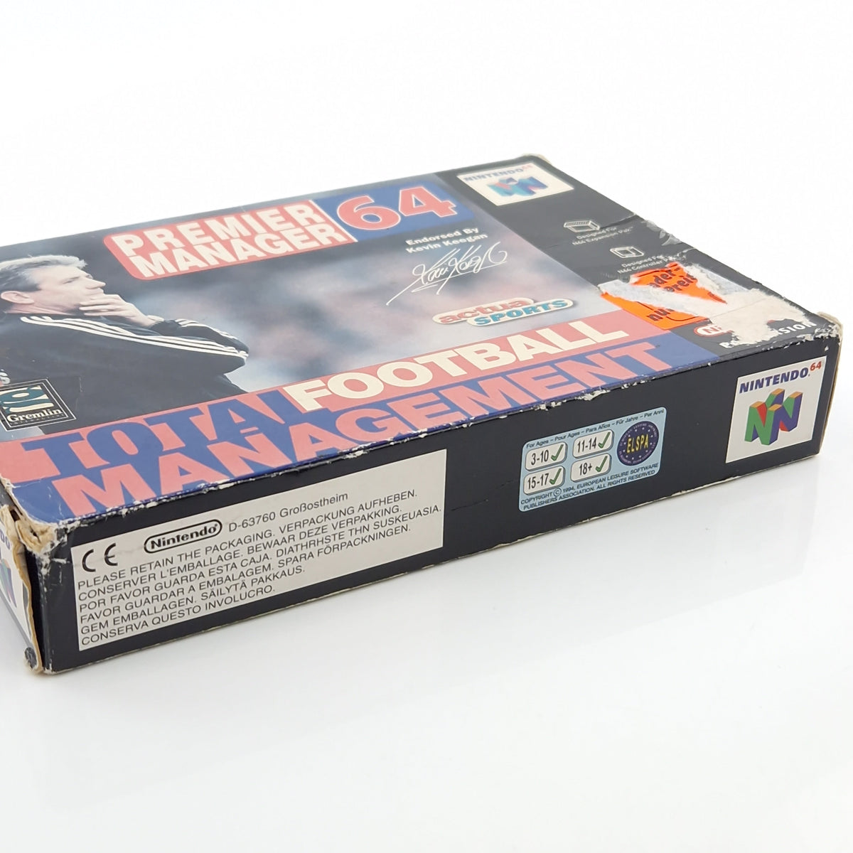 Nintendo 64 Spiel – Premier Manager 64 (OVP PAL N64)