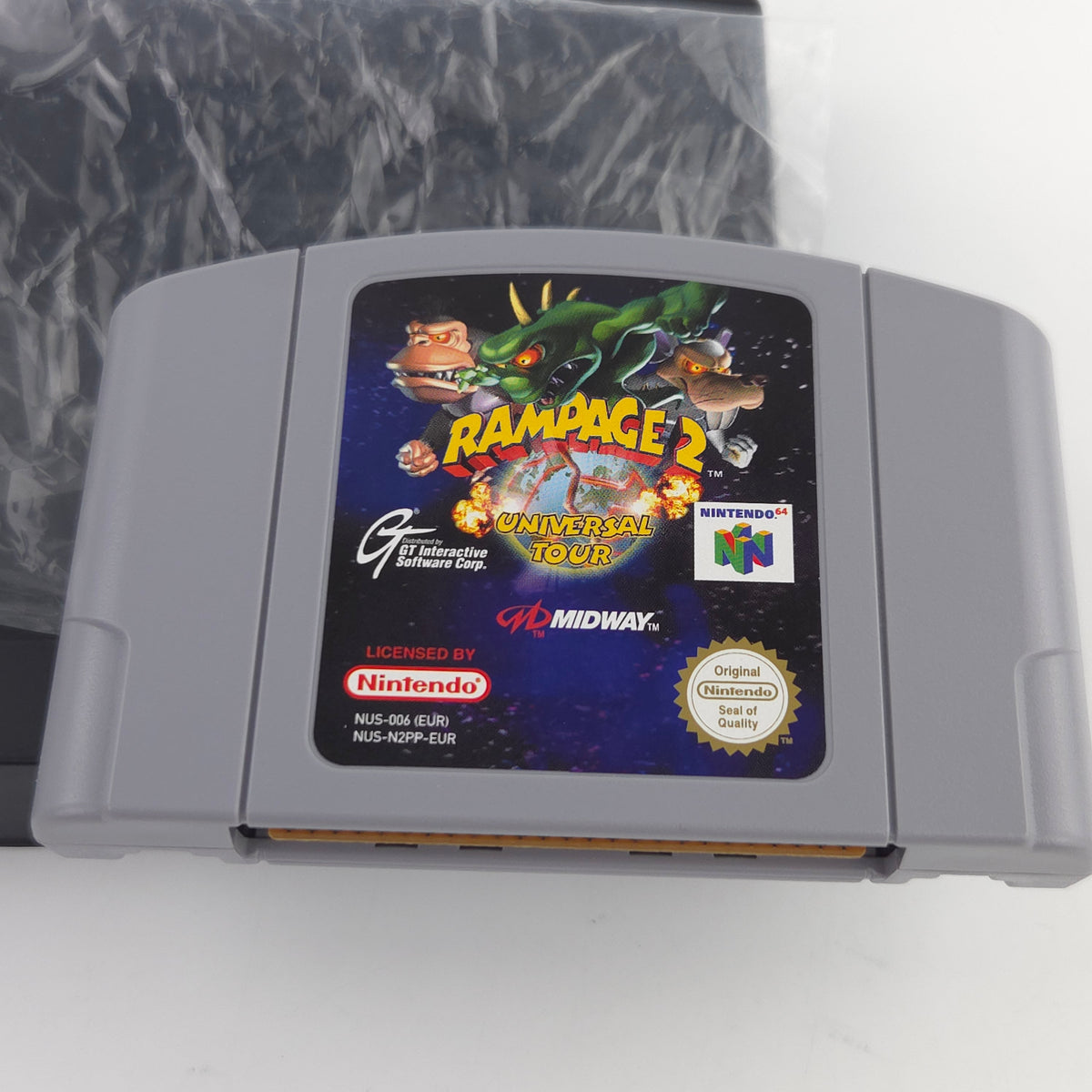 Nintendo 64 Spiel Rampage 2 Universal Tour N64 OVP CIB
